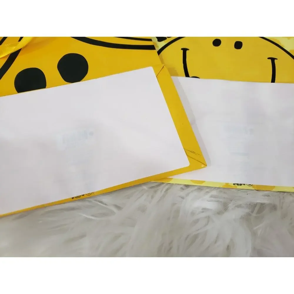 MR HAPPY SUNSHINE MR MEN LITTLE MISS SMILEY FACE GIFT BAGS lot of‎ 2 party favor
